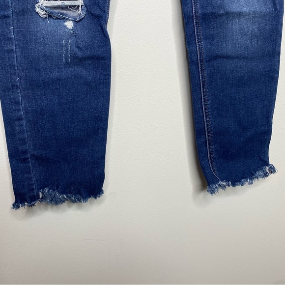 Free People Distressed Mid Rise Denim Raw Hem Jeggings - Picture 6 of 10